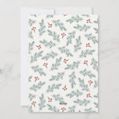 Botanische bessen Vakantie Kaart (Achterkant)