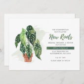 Botanische bewegende aankondiging (Voorkant / Achterkant)