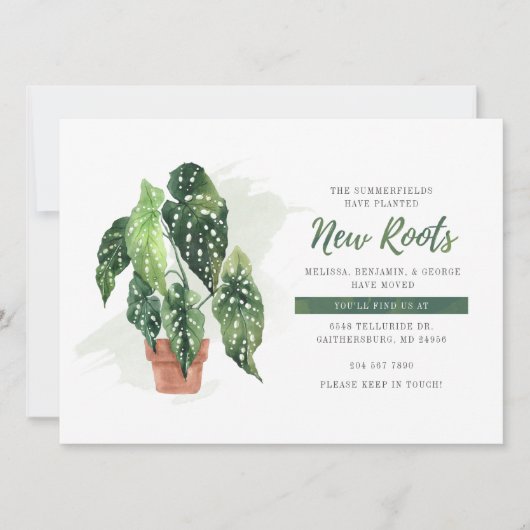 Botanische bewegende aankondiging (Voorkant)