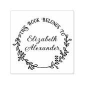 Botanische bladbessen krans #20 RND Library Boek Zelfinktende Stempel (Design)