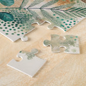 Botanische bladeren collage puzzel legpuzzel (Zijkant)