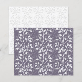Botanische bladeren diep paarse scrapbookpapier