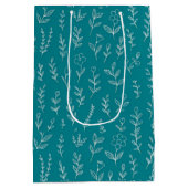 Botanische bladeren medium cadeauzakje (Achterkant)