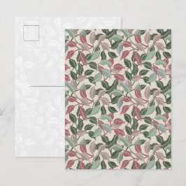 Botanische Bladeren Salie Groen Blos Zachte Bloeme Briefkaart