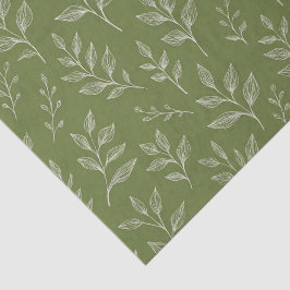 Botanische bladeren tissuepapier