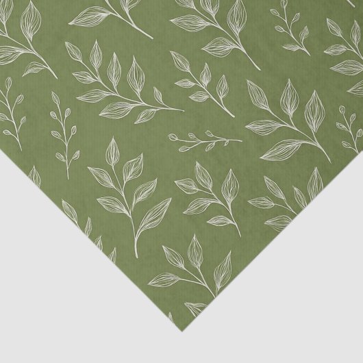 Botanische bladeren tissuepapier (Detail)
