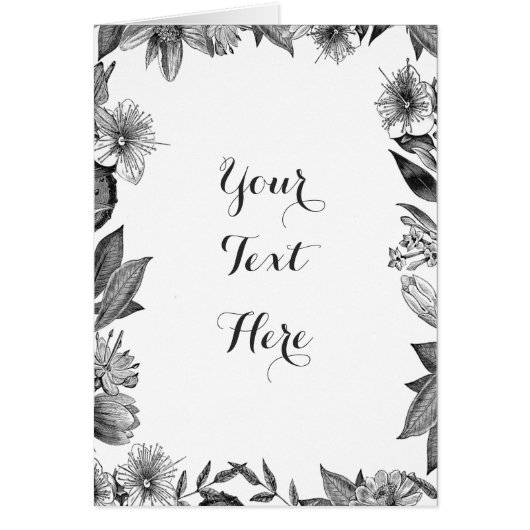  botanische (BLANK) kaart -  (Voorkant)