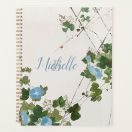 Botanische blauw van Japanse Waterverf Planner