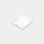 Botanische Blauwe Bloemen Post het Notities Post-it® Notes (Schuin)