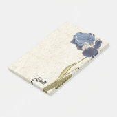 botanische blauwe irisbloem Hij merkt op Post-it® Notes (Schuin)