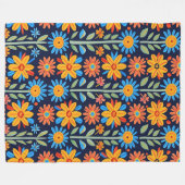 Botanische Bliss 60x80 Fleece Deken (Voorkant (Horizontaal))