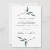 Botanische Bliss Weddenschap Foto bedankt (Achterkant)