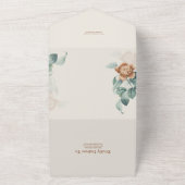 botanische bloeding in één keer all in one uitnodiging (Buitenkant)