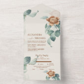 botanische bloeding in één keer all in one uitnodiging (Binnen)