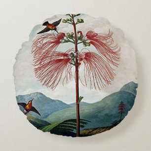 Botanische bloei Kunstvorm Cushions Rond Kussen