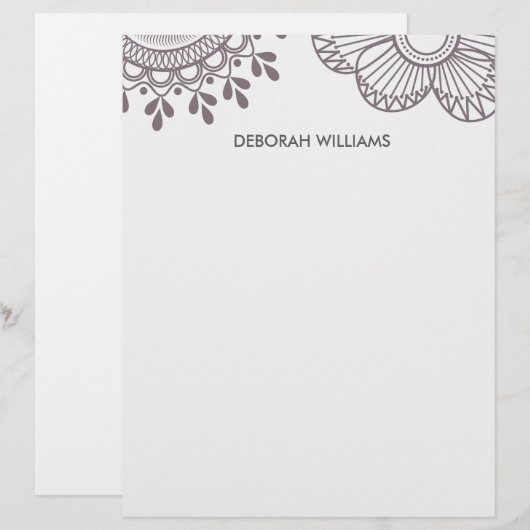 botanische bloem (Voorkant / Achterkant)