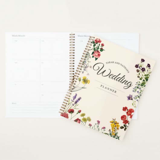  Botanische Bloem Bruiloft Planner (Display)
