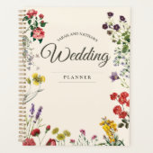  Botanische Bloem Bruiloft Planner (Voorkant)