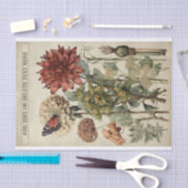 Botanische bloem illustraties op perkament nr. 5 tissuepapier (Craft)