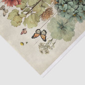 Botanische bloem illustraties op perkament nr. 6 tissuepapier (Detail)