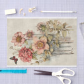 Botanische bloem illustraties op perkament nr. 7 tissuepapier (Craft)