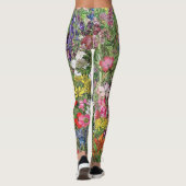 Botanische bloem Natuur Wilde bloem Leggings (Achterkant)