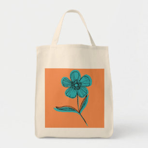 botanische bloem tote bag