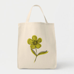 botanische bloem tote bag