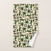 Botanische bloemblaadjes badhanddoekset bad handdoek (Handdoek)
