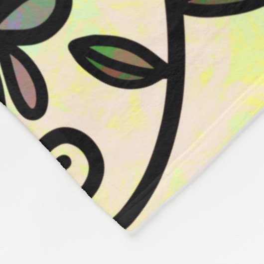 Botanische bloemblaadjes deken (Hoek)