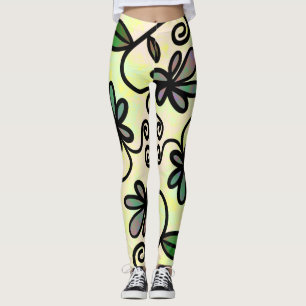 Botanische bloemblaadjes leggings
