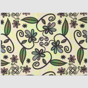 Botanische bloemblaadjes tissuepapier