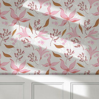 Botanische Bloemen Behang Peel & Stick