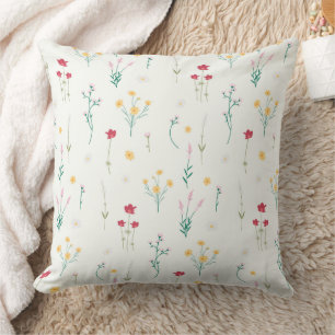 Botanische Bloemen Bloemen Patroon 20"x 20" Kussen