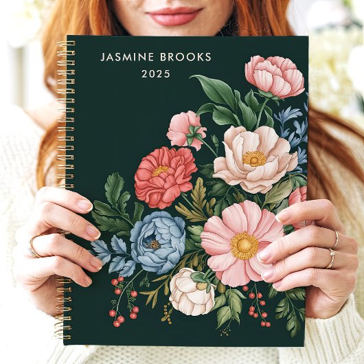  Botanische Bloemen Custom Name Planner