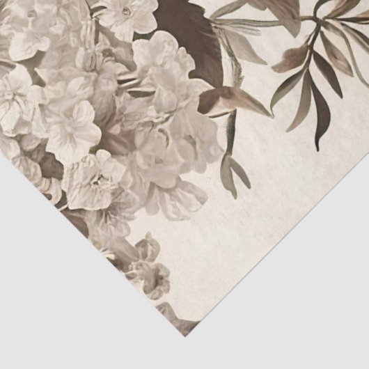 Botanische Bloemen Decoupage Print Tissuepapier (Detail)