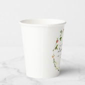 Botanische Bloemen Drank Papier Cups Papieren Bekers (Rechts)