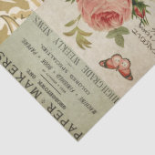 Botanische bloemen en ephemera-ontkoppeling tissuepapier (Detail)