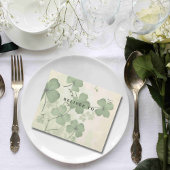 Botanische Bloemen Groene Chartreuse Ierse QR Code All In One Uitnodiging