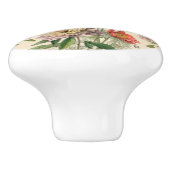   botanische bloemen keramische knop (Zijkant)