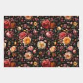 Botanische Bloemen Moody Barok Antiek Nederlands Z Inpakpapier Vel (Voorkant)