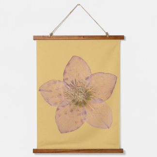 Botanische Bloemen Muur Tapijt -Minimalistische Pa Hangend Wandkleed