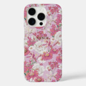   Botanische Bloemen Paarse Roze Custom Case-Mate iPhone Case (Achterkant)