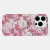   Botanische Bloemen Paarse Roze Custom Case-Mate iPhone Case (Achterkant (horizontaal))