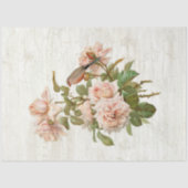 botanische bloemen Vogels Ephemera ontkoppeling Tissuepapier (Voorkant)