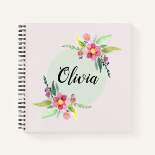 Botanische bloemen voor meisjes Cute Spring en noe Notitieboek
