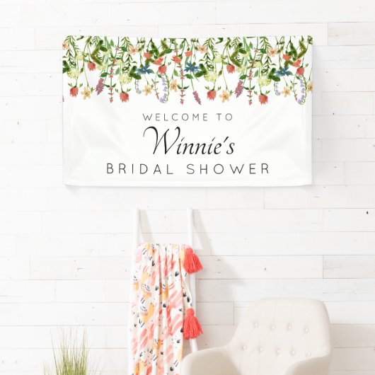 Botanische Bloemen Vrijgezellenfeest Banner (Insitu)