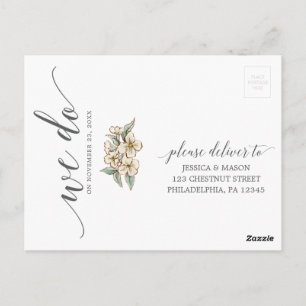Botanische Bloemen Wedding RSVP Briefkaart