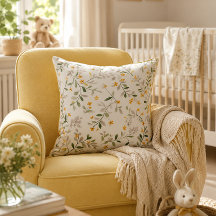 Botanische bloemenkussen voor de kinderkamer