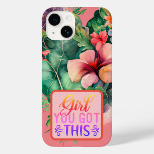 Botanische Bloom Meisje Je Heb Dit Citaat Case-Mate iPhone 14 Hoesje